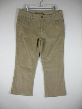 Denver Hayes Mens Bootcut lord Pants Mid Rise Pockets Size 38X32 Beige